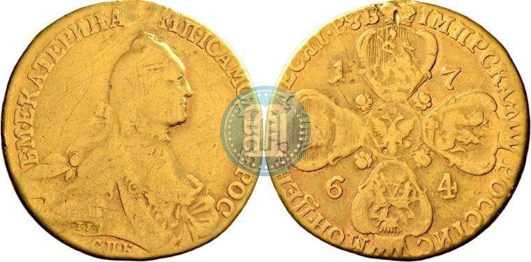 Picture 10 roubles 1764 year СПБ 