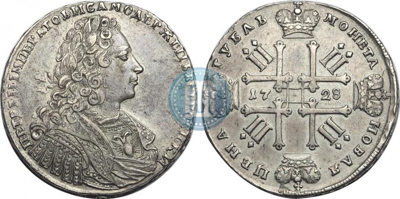 Фото 1 рубль 1728 года  "Тип 1728"