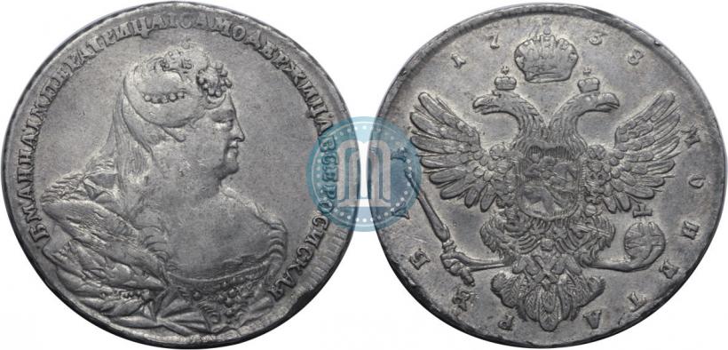 Picture 1 rouble 1737 year  "Type of 1735"