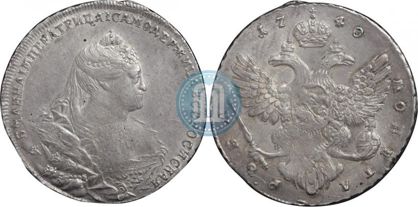 Picture 1 rouble 1740 year  "Moscow type"