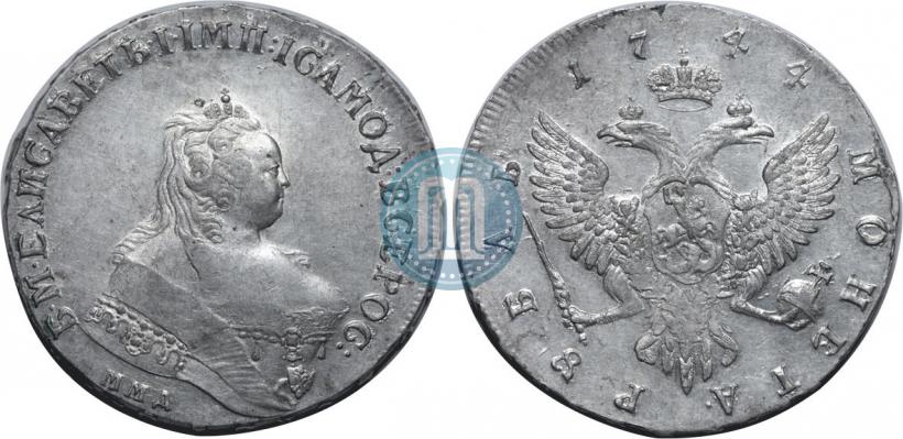 Picture 1 rouble 1744 year ММД 