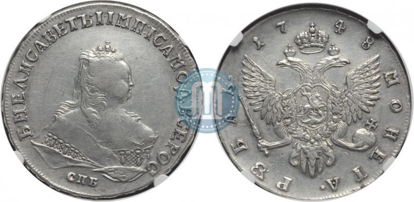 Picture 1 rouble 1748 year СПБ 