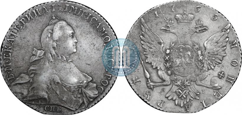 Picture 1 rouble 1765 year СПБ-ЯI 