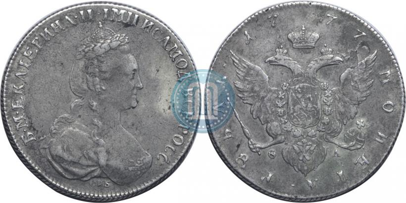 Picture 1 rouble 1777 year СПБ-ФЛ 