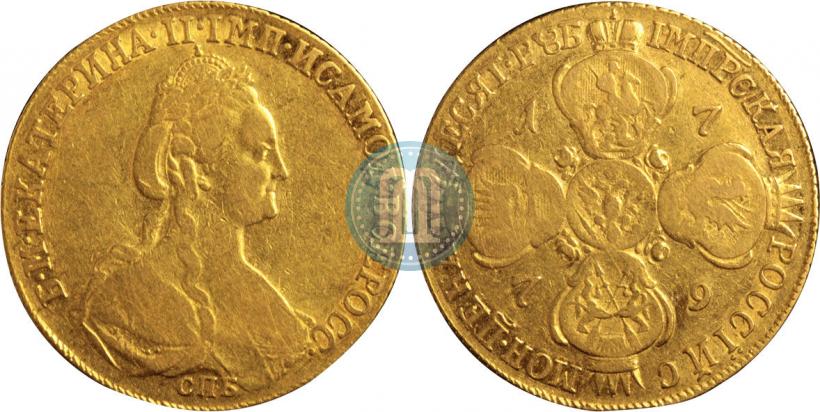 Фото 10 рублей 1779 года СПБ 