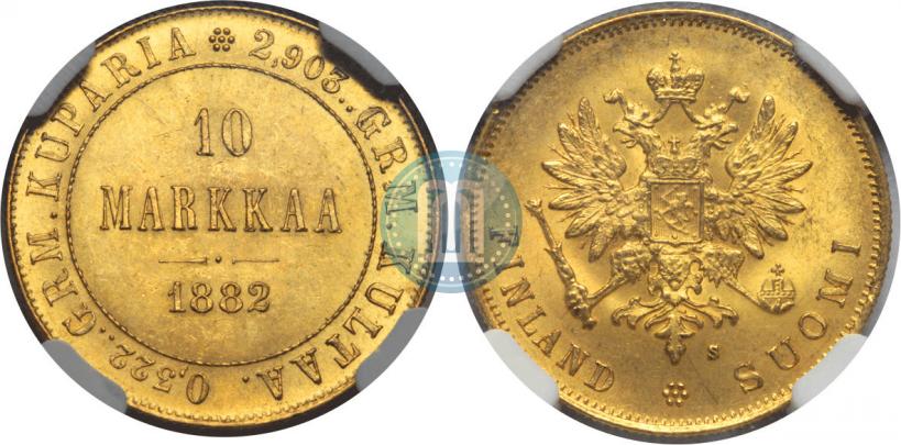 Picture 10 markkaa 1882 year S 