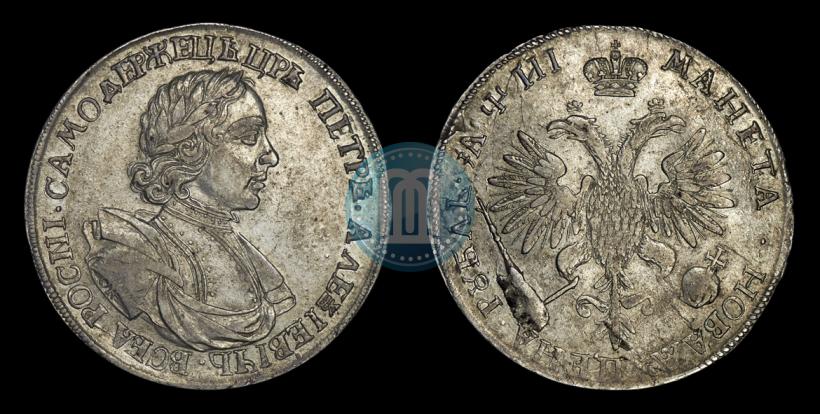 Picture 1 rouble 1718 year OK-L 