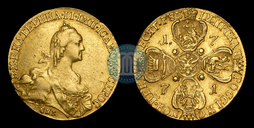 Picture 10 roubles 1771 year СПБ 