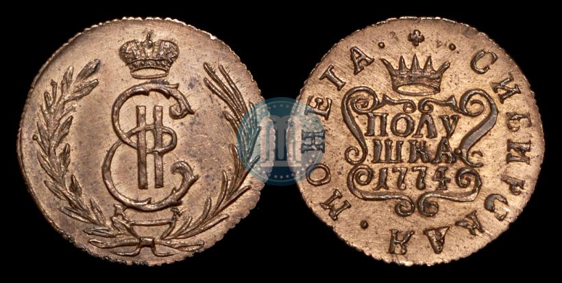 Фото Полушка 1774 года КМ 