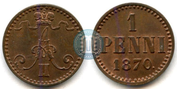 Picture 1 penni 1870 year  