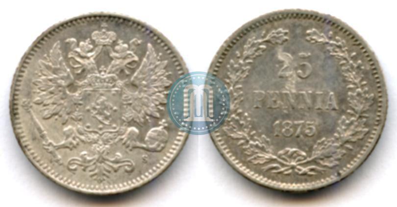 Picture 25 pennia 1875 year S 