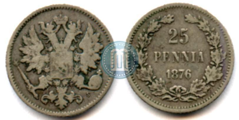 Picture 25 pennia 1876 year S 
