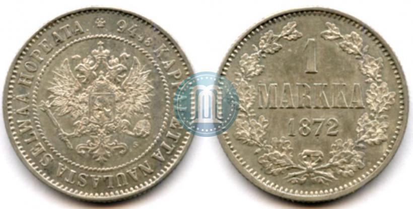 Picture 1 markka 1872 year S 