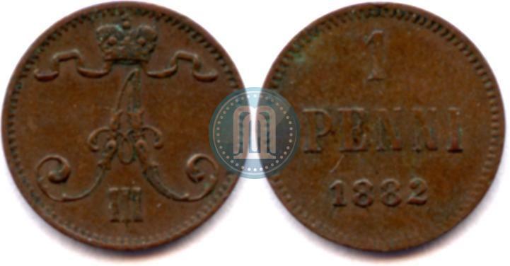 Фото 1 пенни 1882 года  