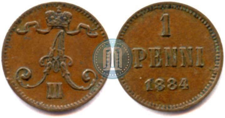Фото 1 пенни 1884 года  