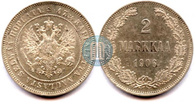 Picture 2 markkaa 1906 year L 