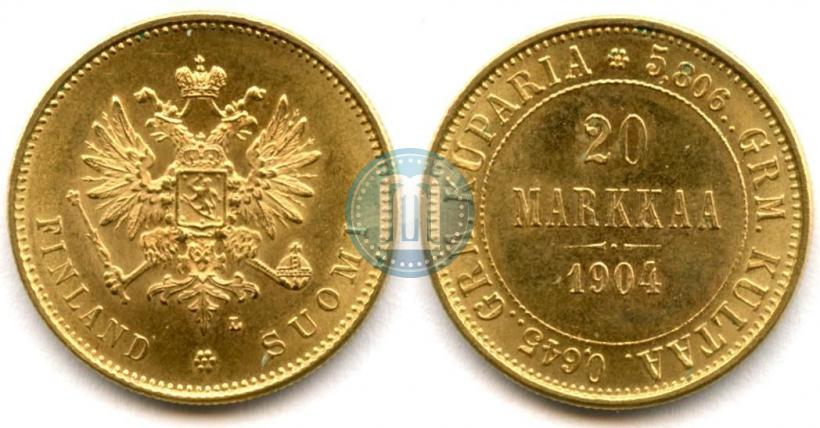 Picture 20 markkaa 1904 year L 