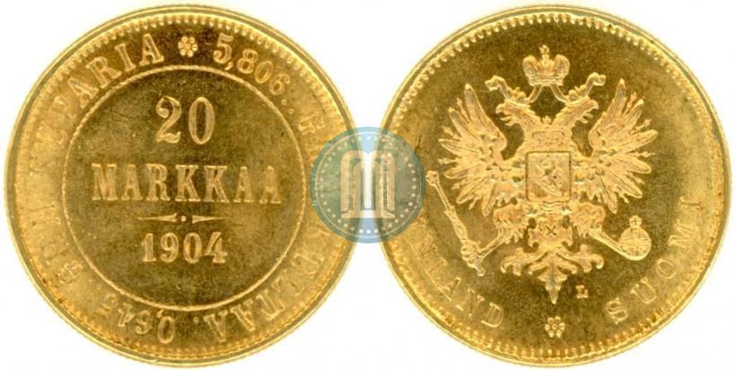 Picture 20 markkaa 1904 year L 