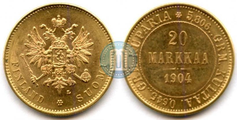 Picture 20 markkaa 1904 year L 