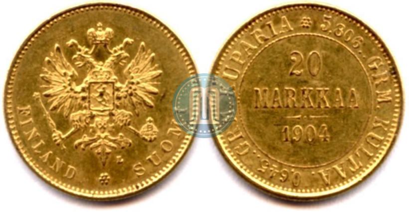 Picture 20 markkaa 1904 year L 