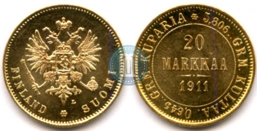 Picture 20 markkaa 1911 year L 