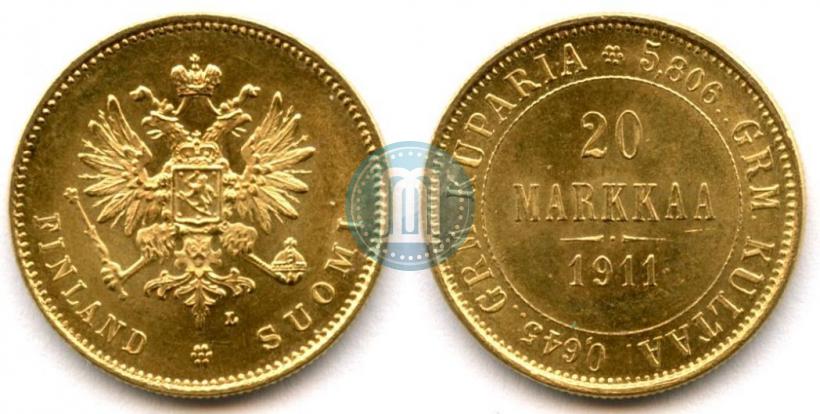 Picture 20 markkaa 1911 year L 