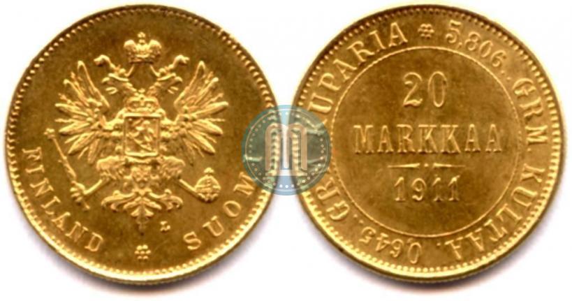 Picture 20 markkaa 1911 year L 