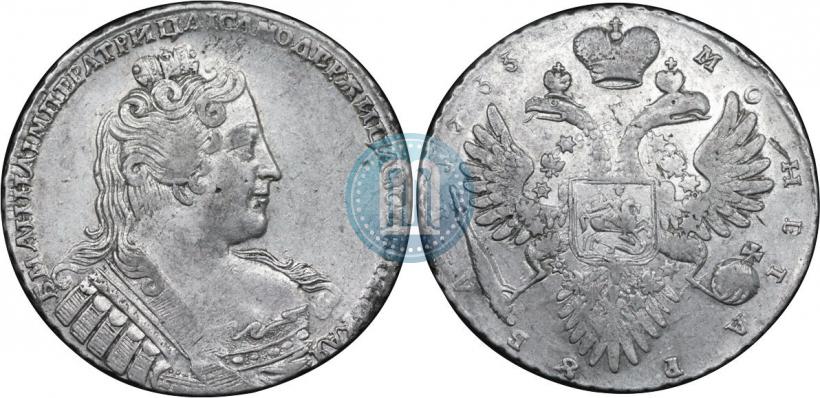 Picture 1 rouble 1733 year  