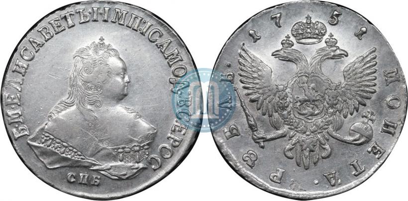Picture 1 rouble 1751 year СПБ 