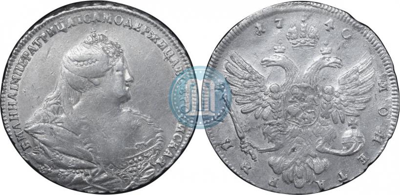 Picture 1 rouble 1740 year  "Moscow type"