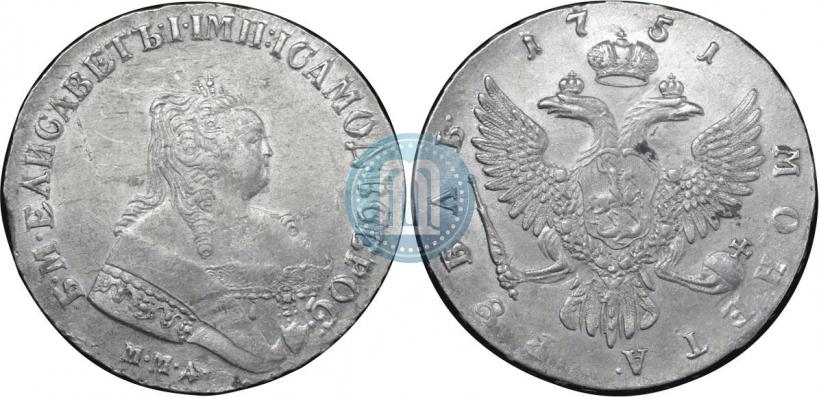Picture 1 rouble 1751 year ММД 