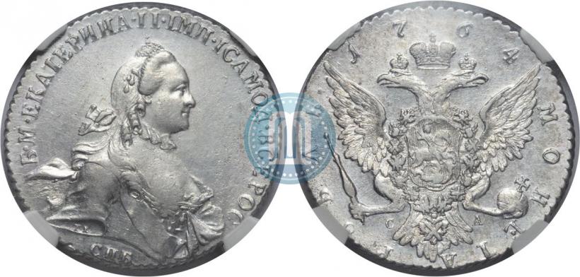 Picture 1 rouble 1764 year СПБ-СА 