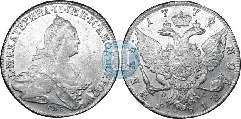 Picture 1 rouble 1774 year СПБ-ФЛ 