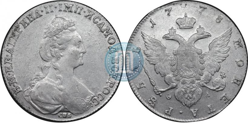 Фото 1 рубль 1778 года СПБ-ФЛ 