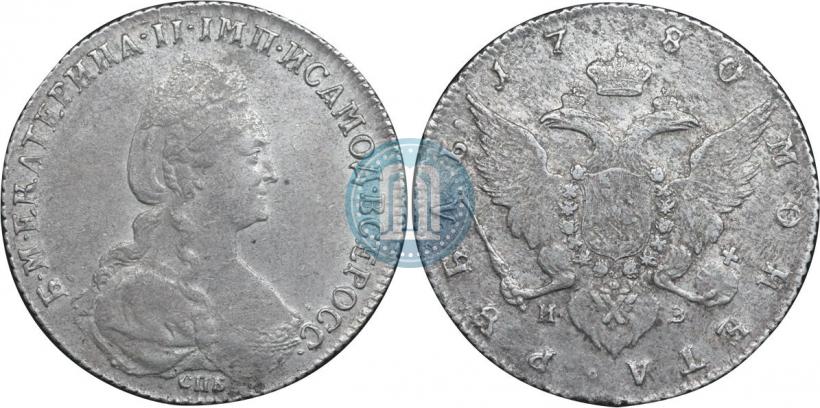 Picture 1 rouble 1780 year СПБ-ИЗ 