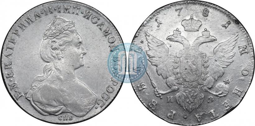 Picture 1 rouble 1781 year СПБ-ИЗ 