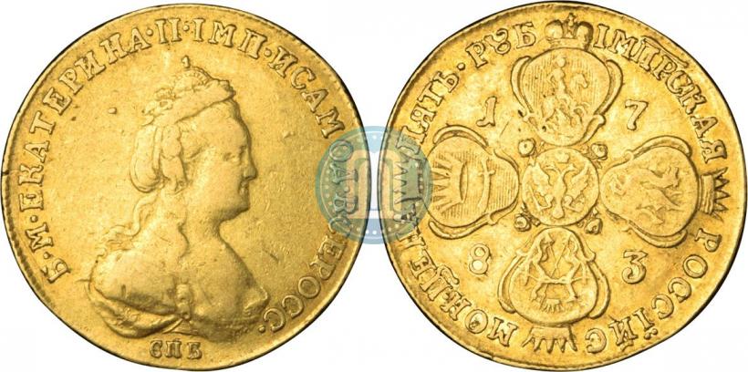 Picture 5 roubles 1783 year СПБ 