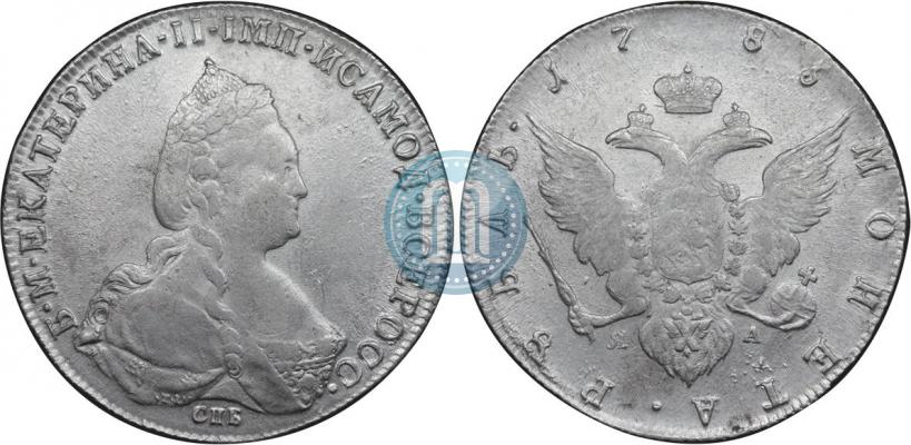 Picture 1 rouble 1785 year СПБ-ЯА 