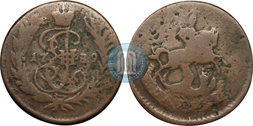 Фото Полушка 1789 года ЕМ 