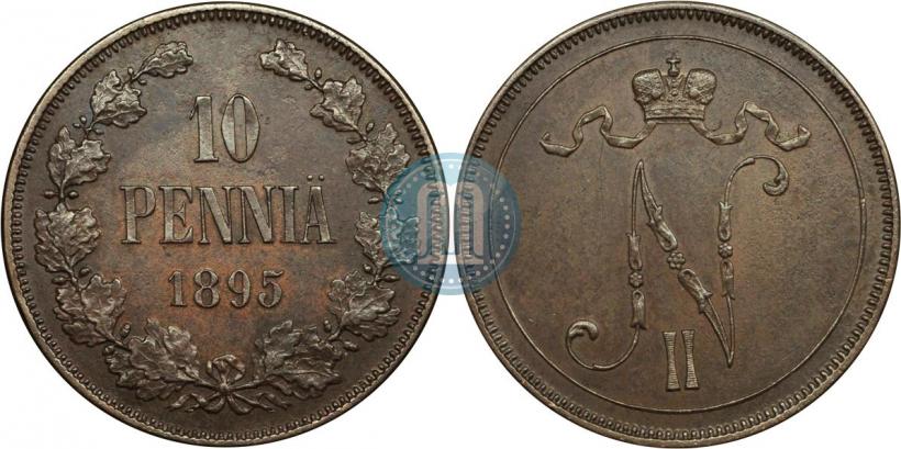 Фото 10 пенни 1895 года  