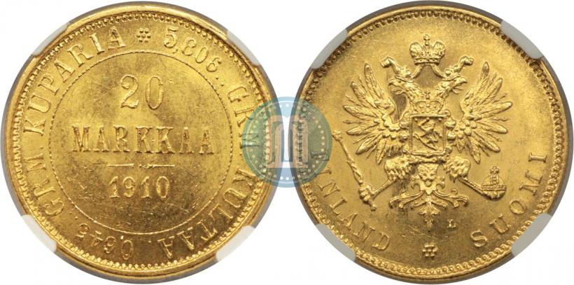Picture 20 markkaa 1910 year L 