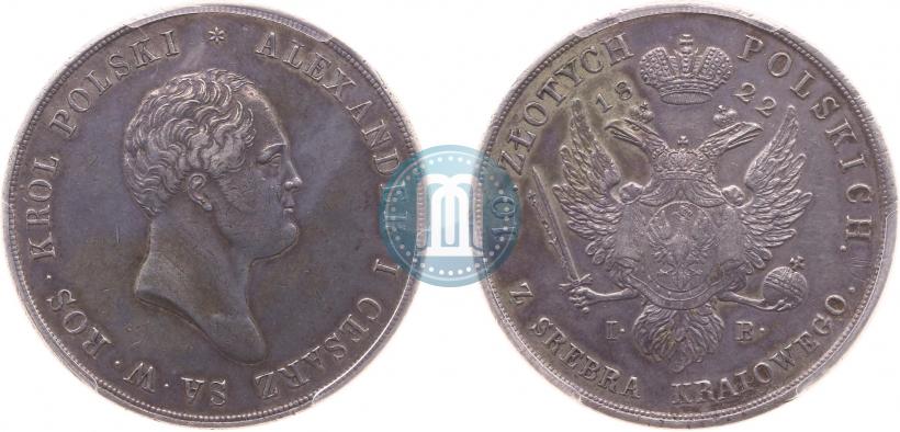 Picture 10 złotych 1822 year IB 