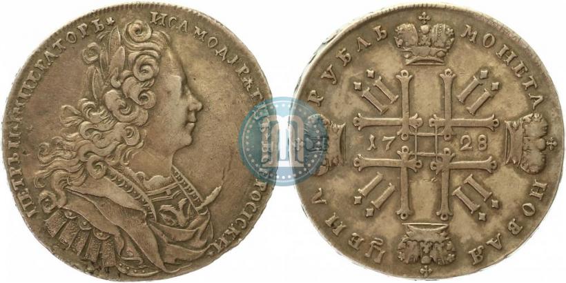 Picture 1 rouble 1728 year  "Type of 1727"