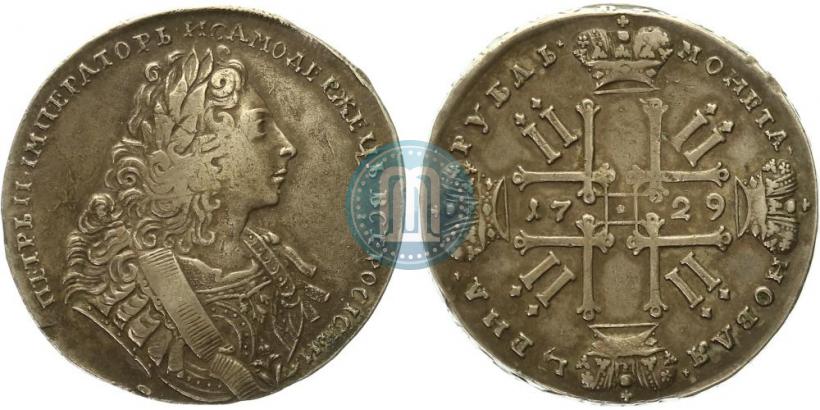 Фото 1 рубль 1729 года  "Тип 1729"