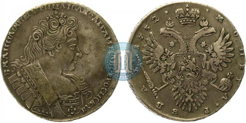 Фото 1 рубль 1732 года  