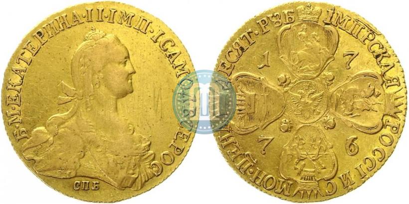 Picture 10 roubles 1776 year СПБ 