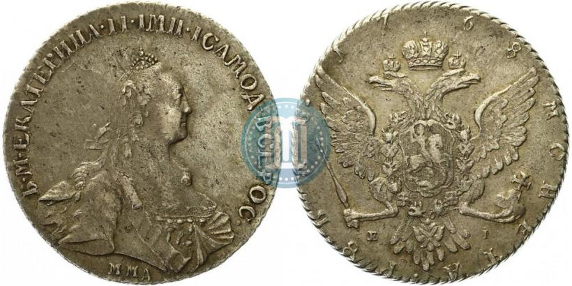 Picture 1 rouble 1768 year ММД-EI 