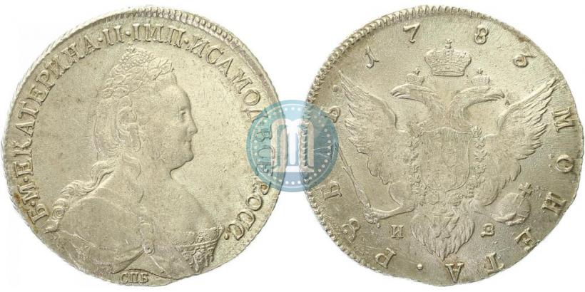 Фото 1 рубль 1783 года СПБ-ИЗ 