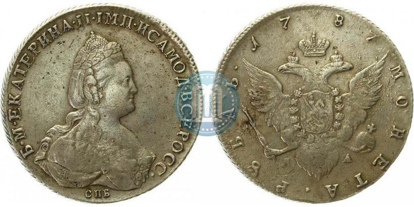 Picture 1 rouble 1787 year СПБ-ЯА 