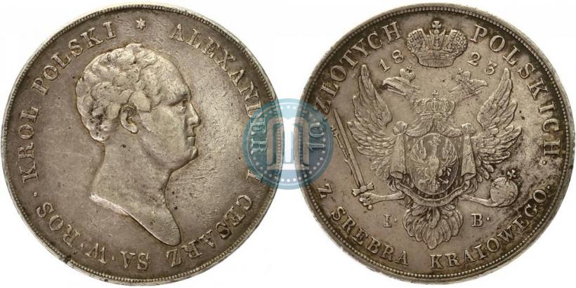 Picture 10 złotych 1823 year IB 